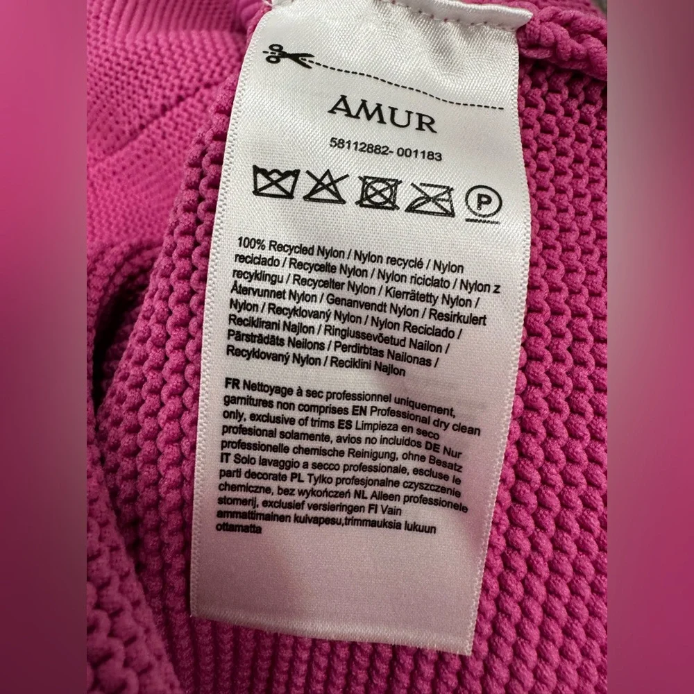 AMUR Allegra Floral Appliqué Knit Midi Dress - Picture 16 of 16